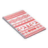 Van het de sweater rood eerlijk eiland van notitieboek (Rechterzijde)