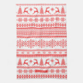 Van het de sweater rood eerlijk eiland van theedoek (Verticaal)