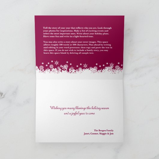 Van het de vakantieverhaal van Kerstmis van Feestdagen Kaart (Binnen)