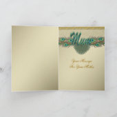 Van het de verenlijst van de pauw de kaart (Binnen)