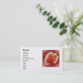 van het de wijnstokkenblad van de fruitaardbei het visitekaartje (Staand voorkant)