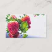 van het de wijnstokkenblad van de fruitaardbei het visitekaartje (Achterkant)