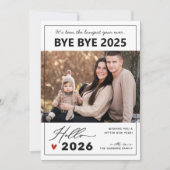 Van het einde van 2024 tot het begin van 2025 feestdagenkaart (Voorkant)