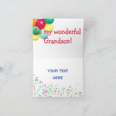 Van het emojigolf van de neef de blauwe gelukkige kaart (Binnen)