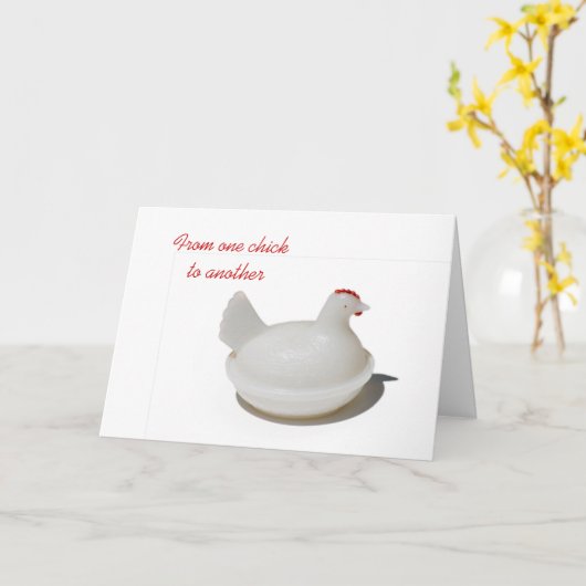 Van het ene kuiken naar het andere kaart (Gele Bloem)