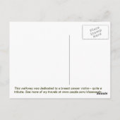 Van het geslagen pad briefkaart (Achterkant)