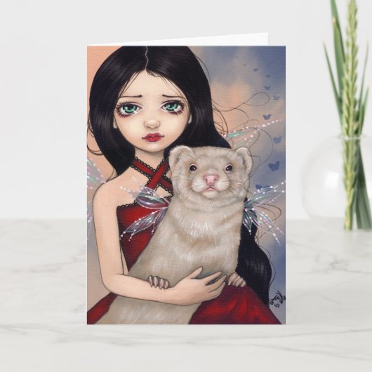 Van het "gevleugelde Fret" het Wenskaart Kaart (Voorkant)