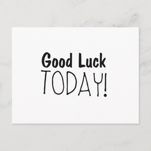 Van het "goede Geluk vandaag" de Briefkaart (Voorkant)