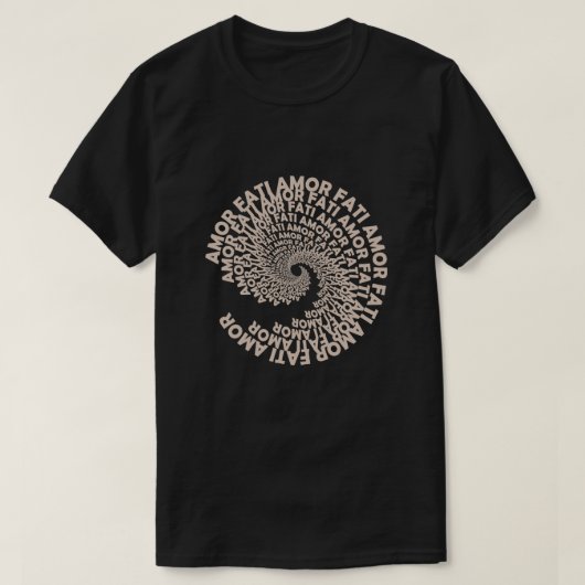 van het grafische ontwerp van AMOR FATI T-shirt (Design voorkant)