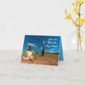 Van het "grote Wiel" de Verjaardag Kaart (Gele Bloem)