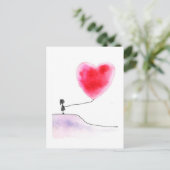 Van het hart geven briefkaart (Staand voorkant)