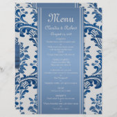 Van het het damastHuwelijk van koningsblauwen de (Voorkant / Achterkant)