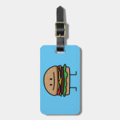 Van het het gehaktRundvlees van de Hamburger van Bagagelabel (Voorkant verticaal)