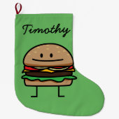 Van het het gehaktRundvlees van de Hamburger van Grote Kerstsok (Voorkant)