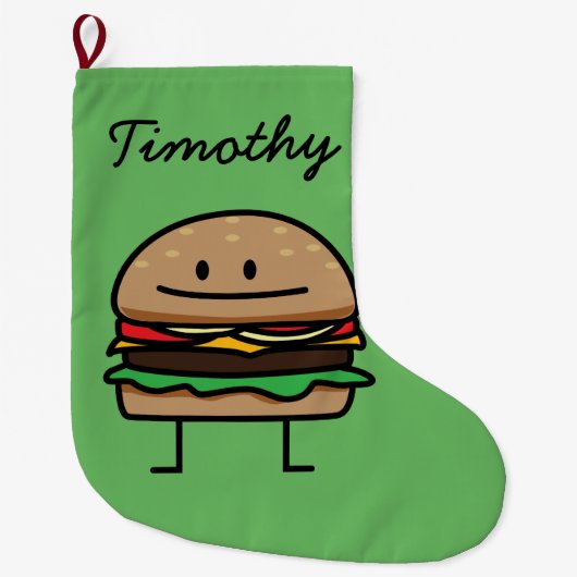 Van het het gehaktRundvlees van de Hamburger van Grote Kerstsok (Voorkant)