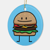 Van het het gehaktRundvlees van de Hamburger van Keramisch Ornament (Links)