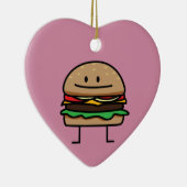 Van het het gehaktRundvlees van de Hamburger van Keramisch Ornament (Rechts)