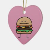 Van het het gehaktRundvlees van de Hamburger van Keramisch Ornament (Links)