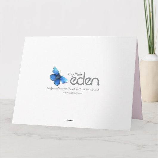 Van het het hartboeket van de bloem de kaart van (Achterkant)