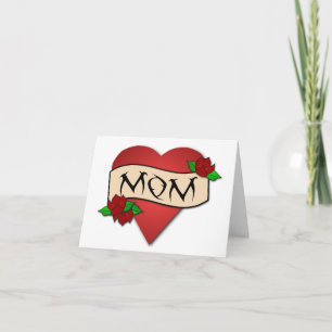 Van het het harttattoo van het mamma de kaart van