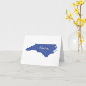 Van het het huissilhouet van Noord-Carolina de Kaart (Gele Bloem)