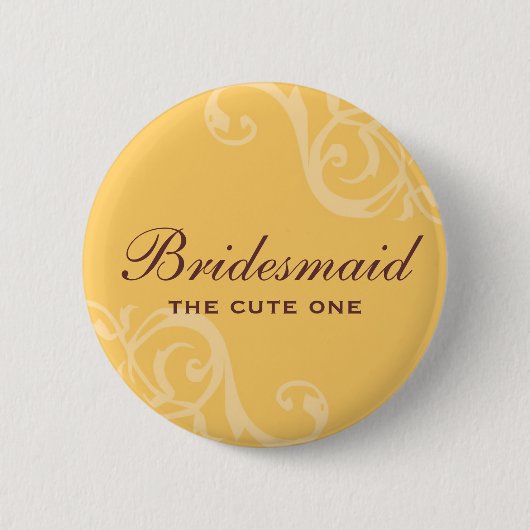 Van het het huwelijksnaamplaatje van de rol de ronde button 5,7 cm (Voorkant)