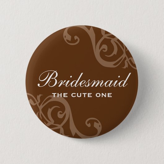Van het het huwelijksnaamplaatje van de rol de ronde button 5,7 cm (Voorkant)