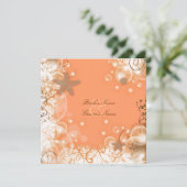 Van het het huwelijksthema ~ van het strand kaart (Staand voorkant)