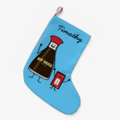 Van het het kindkind van het Pakket van de Fles Kleine Kerstsok (Voorkant (Hangend))