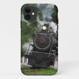van het het spoorstation van de treinstoom het iPhone 11 hoesje