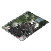 van het het spoorstation van de treinstoom het notitieboek (Linkerzijde)