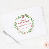 Van het Holiday Kitchen Canning | Homemade Jam Ronde Sticker (Envelop)