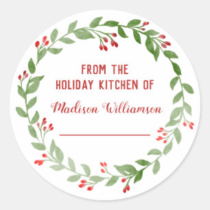 Van het Holiday Kitchen Canning Homemade Jam Ronde Sticker