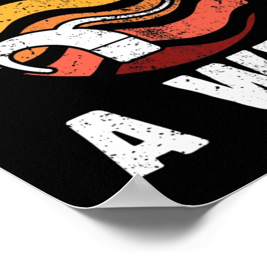 van het horen van plezier als slechthorend Ik draa Poster (Hoek)