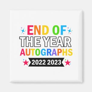 Van het jaar Handtekeningen 2023 2024 Laatste dag Magneet