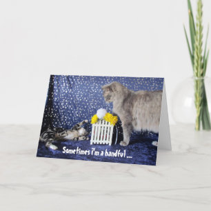 Van het Kind (of de kat) dat een handvol is - Pap  Kaart