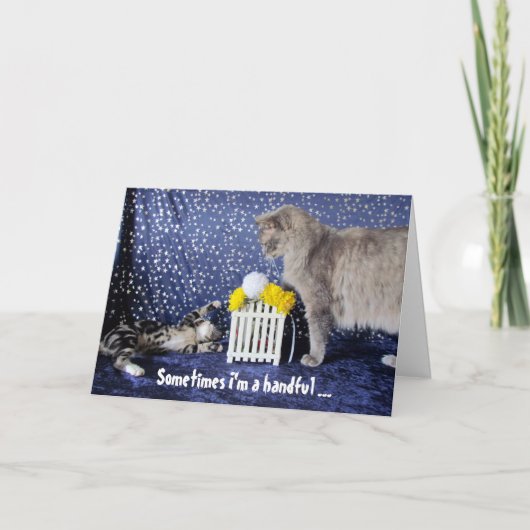 Van het Kind of de kat die een handvol is - Moeder Kaart (Voorkant)