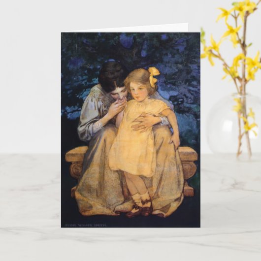 Van het Kind van Willcox het Moederdag van de Kaart (Gele Bloem)