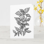 Van het klokje (Bellflower) de Kleur Leeg het zelf Kaart (Gele Bloem)