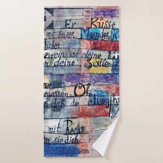 Van het liedje van de liedjes, Klee Badhanddoek (Badhanddoek)