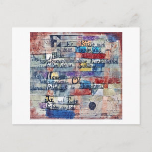 Van het liedje van de liedjes, Klee Briefkaart