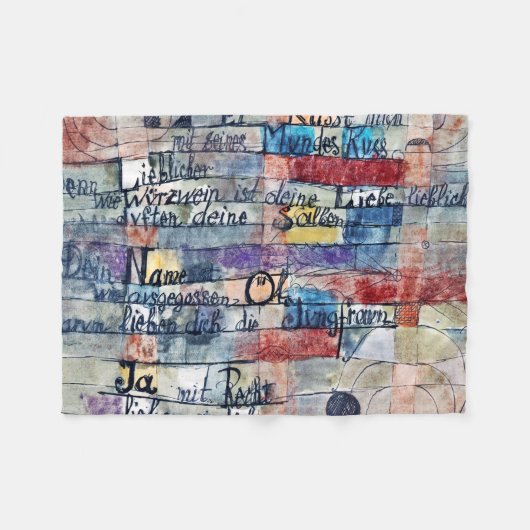 Van het liedje van de liedjes, Klee Fleece Deken (Voorkant (Horizontaal))