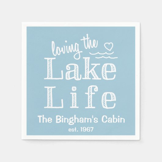 Van het Life-meer Gepersonaliseerd Servetten (Voorkant)
