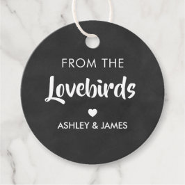 Van het Lovebirds Label, Bird Seed Gift Label, Bedankjes Labels