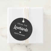 Van het Lovebirds Label, Bird Seed Gift Label, Bedankjes Labels (In situ)