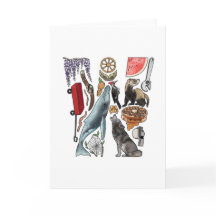 Van het monogram "W" de notakaart