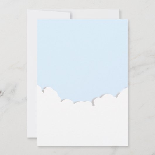 Van het Moon Rabbit Heart Boy Baby shower Kaart (Achterkant)