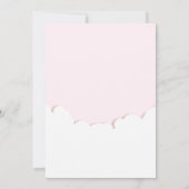 Van het Moon Rabbit Heart Girl Baby shower Kaart (Achterkant)