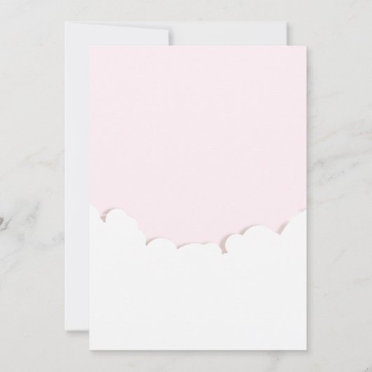 Van het Moon Rabbit Heart Girl Baby shower Kaart (Achterkant)