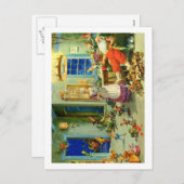 Van het Naar huis terug:keren van de Kerstman voor Feestdagenkaart (Voorkant / Achterkant)